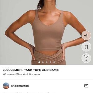 lululemon athletica Women's Brown Tank Top